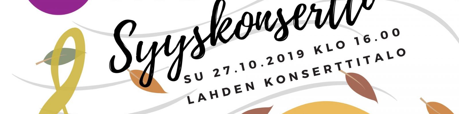 MENNYTTÄ: Syyskonsertti 27.10. Lahdessa